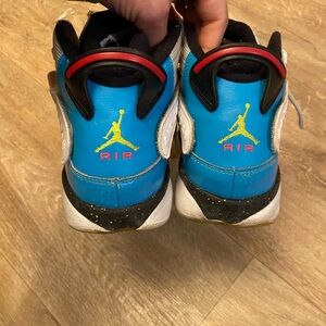 Nike Air Jordan 6 Rings in the White Light Blue Fury Cyber